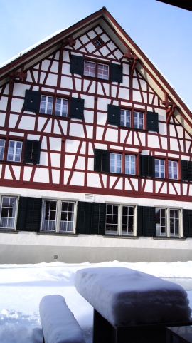 Winterstimmung im betreut Wohnen Turbenthal
