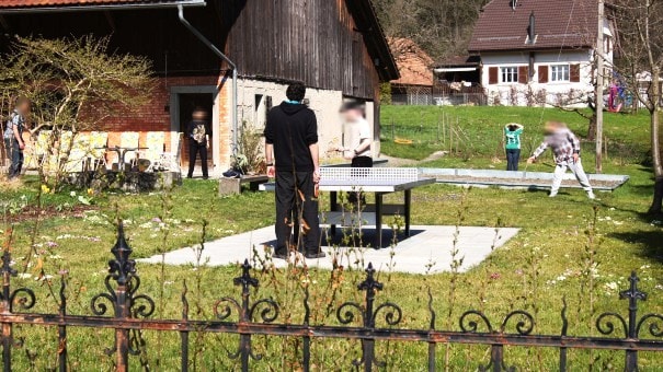 Spielnachmittag im Garten des Betreuten Wohnen